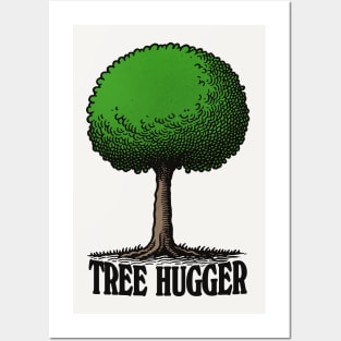 Tree Hugger - Retro Design Posters and Art